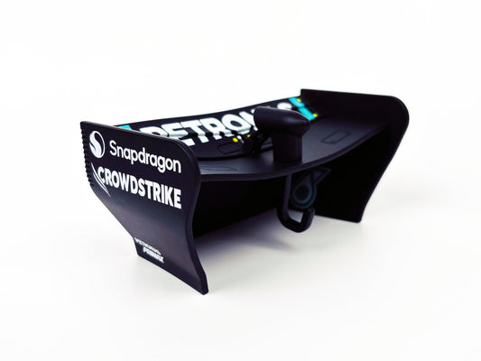 W17 F1-style rear wing motion key holder angled front view